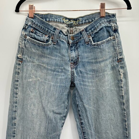 Abercrombie & Fitch Madison Distressed Flare Jeans Size 4 - Picture 2 of 7